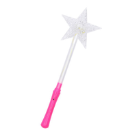 Baguette Magique Lumineuse LED en Peluche et Plastique, un Best-Seller pour Enfants Unisexe : Cœur de Princesse, Flocon de Neige, Étoile Clignotante, Jouet Lumineux