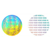 Conception gratuite logo personnalisé autocollants de sécurité laser originaux échantillons d'étiquettes hologrammes 3d personnalisés