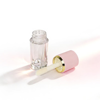 Mini pot vide de luxe pour brillant à lèvres rose, contenant cosmétique pour brillant à lèvres