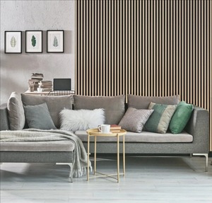 Nhà sản xuất gỗ tường đá phiến Trần cách âm <span class=keywords><strong>MDF</strong></span> tường gỗ Veneer Acoustic Panels Đối với trang trí nội thất - Product Image 4