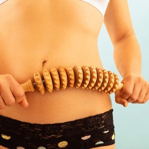 Massivholz Anti-Cellulite <span class=keywords><strong>Massage</strong></span> Roller Tool Benutzer definierte Holz Taille Oberschenkel platte mit Biege funktion Modell muster - Product Image 5