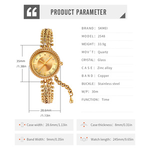 <span class=keywords><strong>Montre</strong></span>-bracelet à quartz de luxe SKMEI 2548 pour <span class=keywords><strong>femme</strong></span> – Nouvelle collection, élégante, étanche, analogique, fine, décontractée et habillée, idéale pour les affaires - Product Image 6