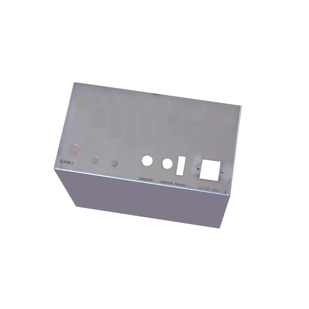 Distribusi Listrik Papan Panel Kontrol Logam Kotak Elektronik Logam Penutup Atas Kotak Kontrol Bagian Logam Dicap