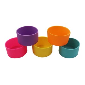 Housse de protection pour le fond des bouteilles en silicone durable, disponible en 2 tailles et différentes couleurs, pour bouteilles d'eau de 12 à 24 oz, antidérapante. - Product Image 5