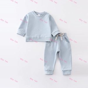 Tuta da bambino personalizzata Unisex per bambini maglione di spugna francese autunno inverno con nome Pullover da ricamo accogliente vestito invernale Unisex - Product Image 3