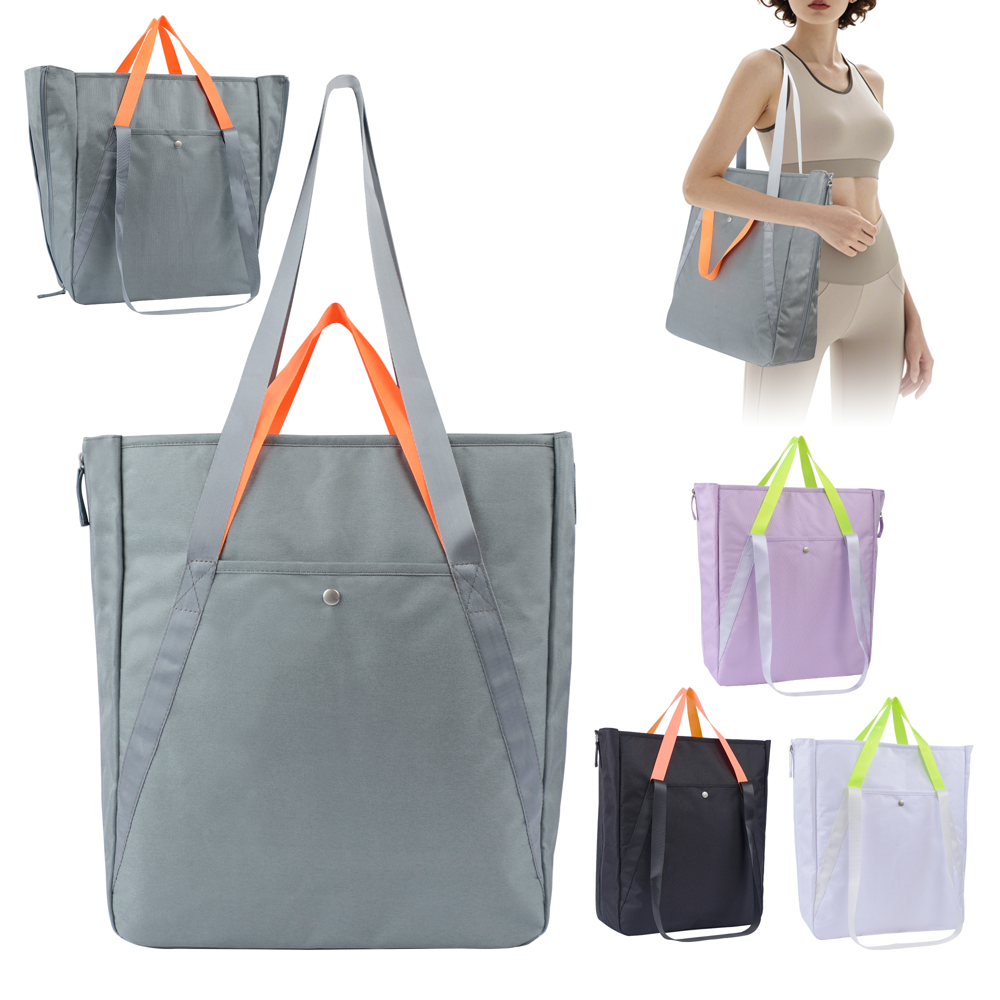 Unisex Oxford Polyester Lightweight Gym Tote