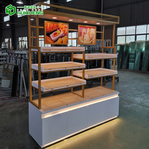 Cửa hàng bánh ngọt hiện đại bánh tùy chỉnh thiết kế hiển thị trường hợp hiển thị hiển thị đứng bánh trưng bày trường hợp hiển thị bánh mì - Product Image 6