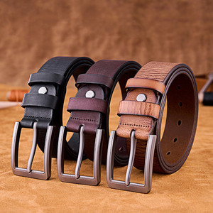 <strong>New</strong> Fashion <strong>Men</strong> Leather <strong>Belt</strong> Vintage Causal Dress Full Grain Cowhide <strong>Men</strong> Genuine Leather <strong>Belt</strong> - Product Image 1