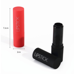 Tube de rouge à lèvres vide en plastique de 3,5 ml, baume à lèvres, bouchon à vis, sérigraphie, estampage à chaud, logo personnalisé, étui noir mat, vente en gros - Product Image 3