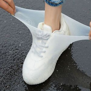 Sarung Sepatu Anti Air dari Karet untuk Penggunaan di Luar Ruangan, Penutup Sepatu Silikon Tahan Air, Penutup Sepatu untuk Hari Hujan, Dapat Digunakan Kembali, Anti Selip - Product Image 1