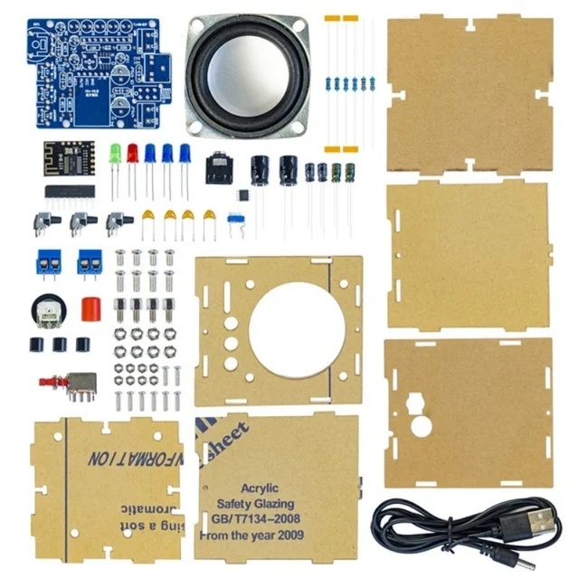 AIZESION for Audio Production Kit DIY Electronic Small Speaker Parts Power Amplifier Mobile Phone Speaker
