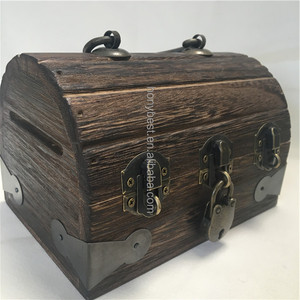 빈티지 나무 곡선형 상자 맞춤형 하드웨어 잠금장치 버클 스트랩 모서리 보호대 아치형 나무 상자 보관용 - Product Image 5