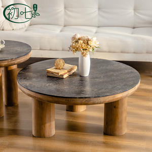 The Seventh Day Solid Wood <b>Round</b> Coffee <b>Table</b> Handmade Retro Paint Living Room Furniture X3086-LM - Product Image 2