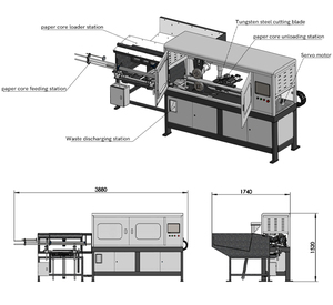 Máquina CNC para cortar tubos de plástico y papel - Product Image 2