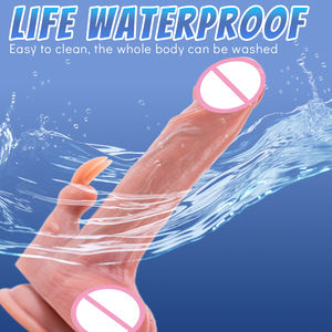 Neues Design Realistischer Dildo vibrator Drahtlose Fernbedienung Dildos Penis Künstliches Kaninchen Saugen Schub dildo - Product Image 6