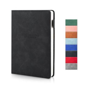 Carnet A5 en cuir PU personnalisé par le fabricant, épaissi, de haute qualité, pour le bureau et les affaires, avec logo - Product Image 1