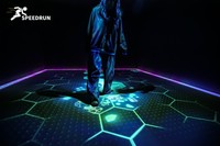 Système de projection lumineuse interactive Gooest Speed Run Activate Game, certifié ISO, couleur personnalisée, métal, 7x5M, pour enfants, intérieur, haute performance
