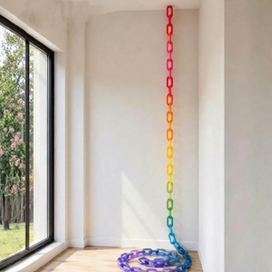 Elegante Cadena de Resina Hecha a Mano para Pared, Adorno Decorativo Ecológico para Boda, Adorno Contemporáneo para el Hogar - Product Image 1