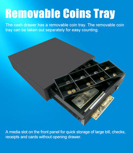 Cajón de Dinero de Alta Calidad con Apertura Automática Mutex y Bandejas Manuales Blancas para <span class=keywords><strong>Caja</strong></span> <span class=keywords><strong>Registradora</strong></span> de Supermercado - Product Image 2