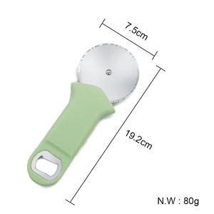 Rueda cortadora de pizza con abrebotellas, cortadores de pizza de acero inoxidable Premium, utensilios de cocina - Product Image 6