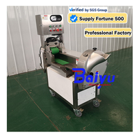 Baiyu Fabriek Roestvrij Staal Elektrische Cutter Nieuwe Staat Commerciële Groente Fruit Cutter Machine Met Motor Kern Componenten