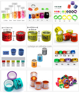 Nieuwe multicolor aluminium & plastic duivenpoot ringen vogel ID tracking banden waterdicht schadebestendig 2026 training voetring - Product Image 3