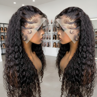 Vente en gros pas cher brut indien vierge cuticule cheveux alignés dentelle frontale perruque vendeurs 100% cheveux humains avant de lacet perruque avec des cheveux de bébé