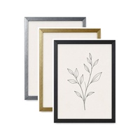 Bingkai Foto Aluminium Hitam Paduan Logam Dilas dengan Gesper Putar untuk Digantung di Dinding A4 A3 30x40cm 20x30cm
