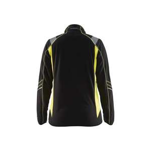 BLAKLADER - 497310109933M Veste micropolaire femme Noir/Jaune haute visibilité-EAN 7330509684313 WORK JACKETS - Product Image 2