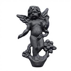 泉州鋳鉄ダイカスト守護天使キューピッド卓上置物花柄ヨーロッパアメリカン装飾 - Product Image 1