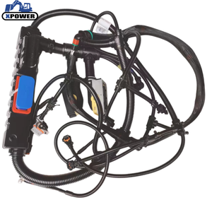 D13 Engine Injector Wire <b>Harness</b> Assembly 17441795 15187835 Engine Wiring <b>Harness</b> for Excavator EC380 EC480 - Product Image 1