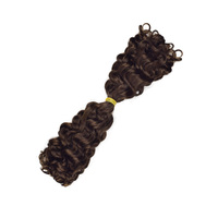 Vente en gros de cheveux afro crépus SDD en vrac, qualité 12A, noir naturel # Extensions de cheveux humains vierges à double trame, 100 % alignées sur les cuticules, couleur marron, 2 pièces