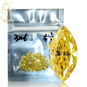 Groothandelsprijs 1.5*3Mm Tot 3*6Mm Kleine Moissaniet Diamant Edelstenen Marquise Gesneden Citroengele Kleur Moissaniet Losse Stenen - Product Image 1