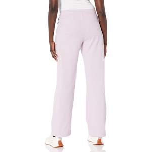 Pantalones Deportivos Personalizados para Mujer, de Pierna Ancha, Cintura Media, Casuales, de Jersey, con Técnica Arrugada, de Pierna Recta, Lavado de Color - Product Image 1