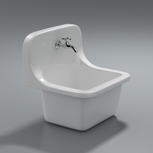 Lavabo in Ceramica da Parete dal Design Moderno, Monoforo, <span class=keywords><strong>Salvaspazio</strong></span> per Piccoli Appartamenti - Product Image 2