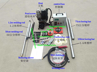 Machine de perçage portative 220 V avec fonction de soudage de trous, équipement sur site pour trous de broches d'excavatrice