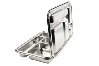 Boîte à lunch bento en acier inoxydable anti-fuite pour enfants, vente directe du fabricant, pas cher