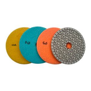 وسادات تلميع الحجر TRUE SHINE مقاس 100 مم، وسادات تلميع الجرانيت الماسية ثلاثية الخطوات للاستخدام الرطب والجاف - Product Image 1