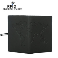 Dompet Passport Holder Grosir Logo Kustom, Kantong Anti-RFID, Penutup Passport Bertekstur, Dompet Tempat Kartu, Cardholder