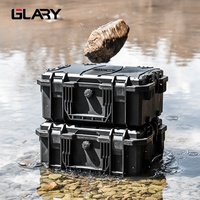Boîte de rangement pour photographie professionnelle GLARY, boîte de transport portable pour trépied, boîte de transport étanche en plastique pour appareil photo avec sangles
