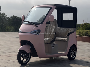 Mini scooter électrique à trois roues, tricycle à toit fermé, <span class=keywords><strong>moteur</strong></span> sans balais pour adultes <span class=keywords><strong>handicap</strong></span>és, batterie 60V/72V, 3 places, rose et noir - Product Image 3