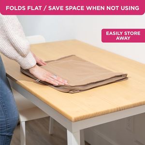 Sac de rangement rectangulaire transparent pour vêtements avec poignée, protège contre les mites, la saleté et la poussière, rangement sous le lit pour pulls en cachemire et literie - Product Image 6