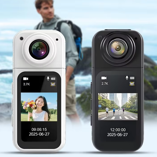 NEW 1080P 2.7K Mini Wi-Fi Sports Action Camera Pet Cat Collar 2.7K 1080P Video Resolution Motorcycle Helmet Recording