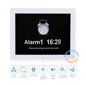12In Tường Máy Tính Để Bàn Lịch Wifi Khung Ảnh Kỹ Thuật Số Hiển Thị Miễn Phí Vận Tải Về Đồng Hồ Không Dây Máy Ảnh Với Thẻ Sd - Product Image 2