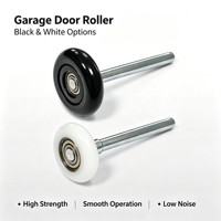 Rouleau anti-vibration pour porte de garage, roue en nylon à fonctionnement fluide pour les accessoires de rail de porte de garage domestique