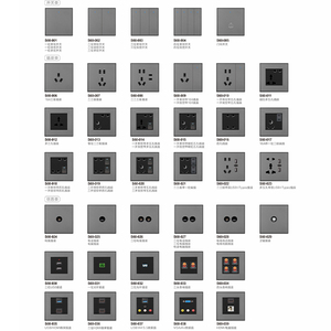 Điện chuyển đổi ánh sáng và ổ cắm tiêu chuẩn Châu Âu 250V Điện công tắc đèn và tường ổ cắm cho khách sạn - Product Image 3