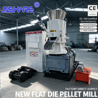 Machine à granulés de bois biomasse haute efficacité 500-600 kg/h certifiée CE, pour la fabrication de granulés de sciure de bois légers, vente en gros directe usine