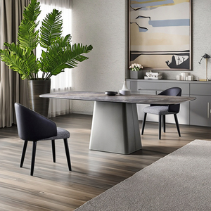 Bàn ăn hình chữ nhật sang trọng bằng gỗ nguyên khối hiện đại dành cho căn hộ nhỏ Ghế cao cấp Nội thất phòng ăn 2 chỗ ngồi - Product Image 1