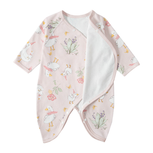 Hot Sale High Quality Skin Friendly Ribbed Pure Cotton Side Tie <strong>Newborn</strong> Wrap Clothing for <strong>Newborn</strong> Nursery <strong>Outfits</strong> - Product Image 1