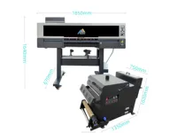 Machine d'impression de t-shirts de qualité industrielle 60 cm, équipée d'un secoueur de poudre automatique pour application de transfert thermique à l'encre blanche